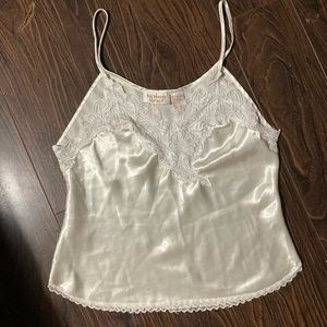 Vintage Victoria Secret Gold Label Ivory Cami